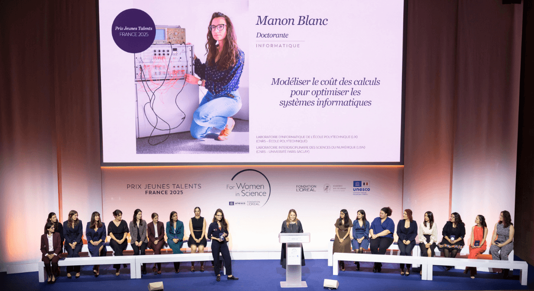 Manon Blanc receives the Best Scientific Production in ICST Prize on the Plateau de Saclay. Manon Blanc receives the Best Scientific Production in ICST Prize on the Plateau de Saclay.